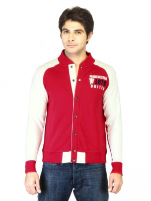 Manchester United Men Red Sweatshirt