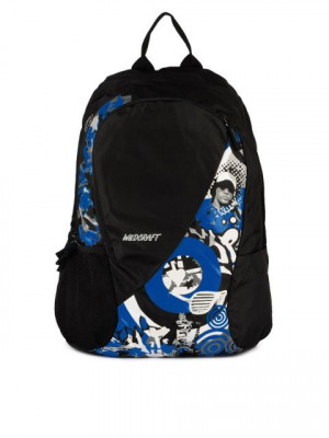 Wildcraft Unisex Black Printed Laptop Backpack