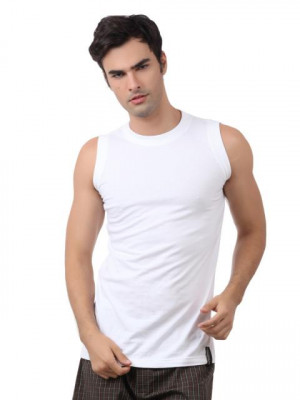 Chromozome Men White Innerwear T-shirt