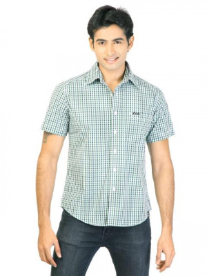 Lee Men Check Green Shirts