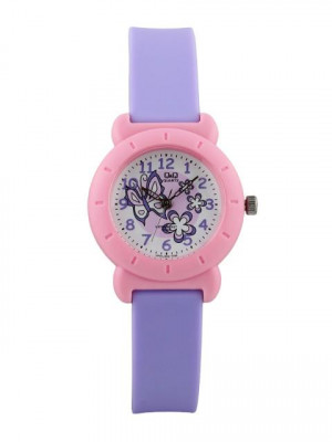 Q&Q Kids Girls White Dial Analog Watch