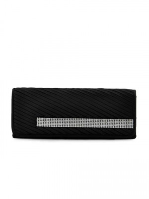 Lino Perros Women Crystal Black Clutch