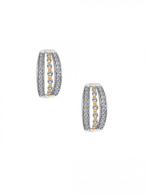 Lucera Women Silver & Gold Earrings