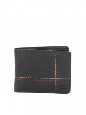 JAG Men Black Leather Wallet