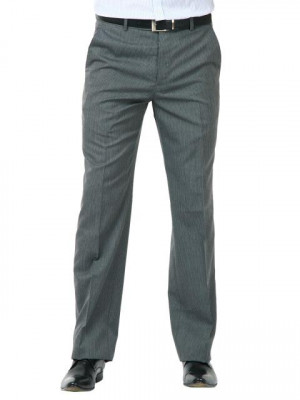 John Miller Men Line Grey Trousers