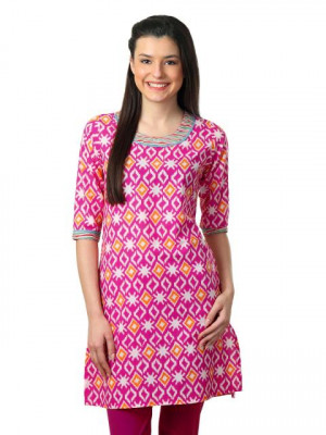 Mother Earth Women Pink Kurta