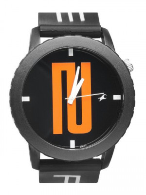 Fastrack Unisex Black Dial Watch 9912PP13