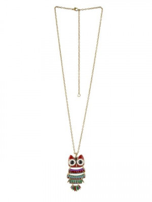 ToniQ Women Red Pendant with Chain