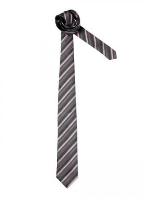 United Colors of Benetton Men Striped Black Tie