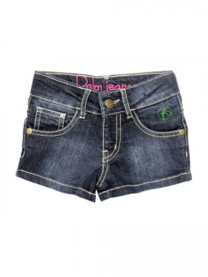 Gini and Jony Girls Woven Navy Blue Shorts