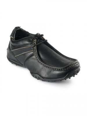 Woodland Men Black Casual Shoes