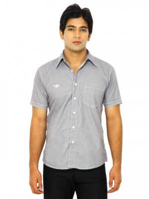 Wrangler Men Stampede Printed Stripe Black Shirts