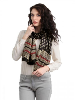 Fabindia Women Black Stole