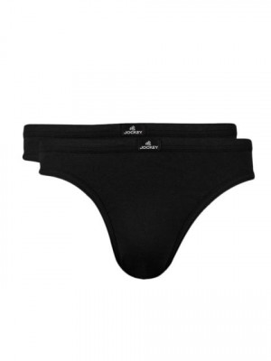 Jockey MC Men Pack Of Two Black Briefs 8003