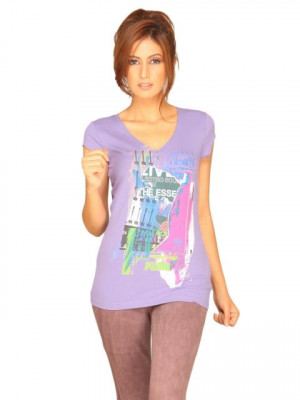 Puma Women Classic Purple T-shirt