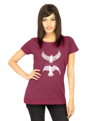 Tantra Women Purple Printed T-shirt