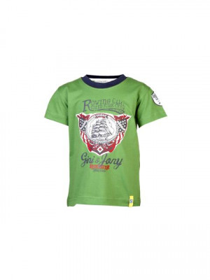 Gini and Jony Kids Boys Printed Green Tshirts