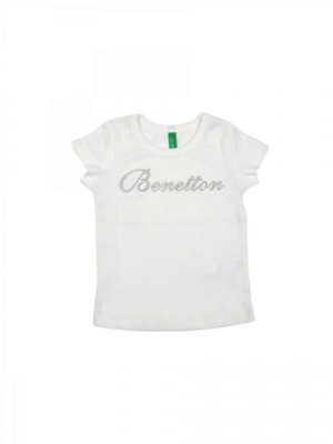 United Colors of Benetton Kids Girls White T-shirt
