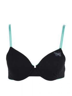 Enamor Women Smooth Black Bra