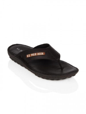 U.S. Polo Assn. Men Brown Flip Flops