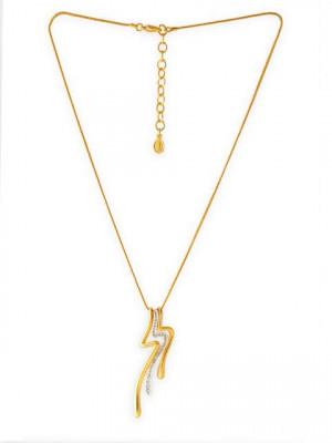 Estelle Women Gold Pendant with Chain