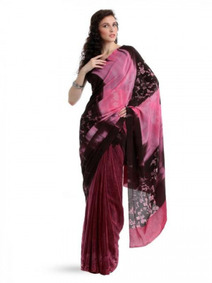Satya Paul Magenta Saree