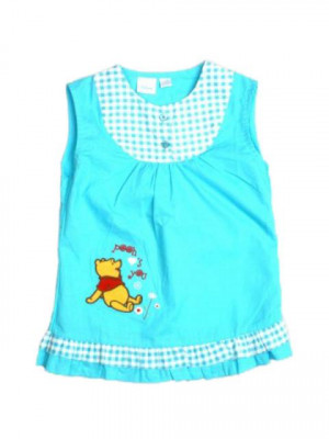 Disney Kids Girl's Blue Pooh Blouse Kidswear