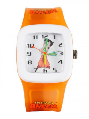 Chhota Bheem Analog Kids-Boys Orange Watch