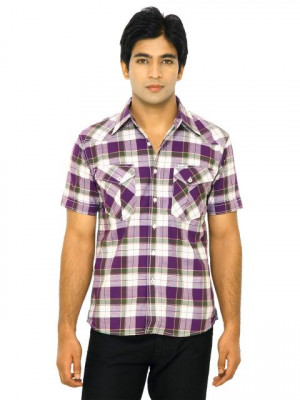 Wrangler Men Easter Bright Amslar Purple Shirt