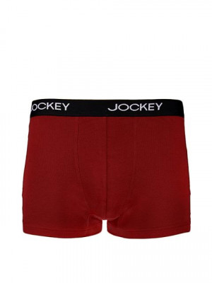 Jockey ELANCE Mens Red Trunks 1015