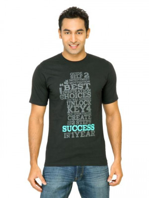 Mark Taylor Men Printed Black Tshirts