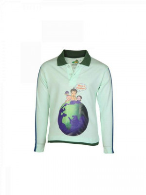 Chhota Bheem Kids Boys Lost Alien Green T-shirt