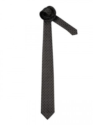 United Colors of Benetton Men Check Black Tie