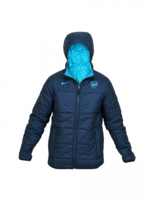 Nike Men Football Soccer Navy Blue Jacket