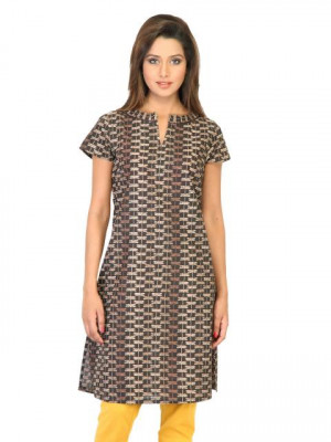 W Women Printed Brown Kurtas