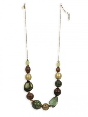 Adrika Women Green & Brown Necklace