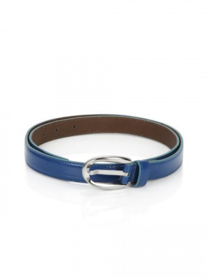 Wills Lifestyle Women Leather Blue Belt