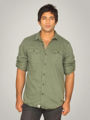 Timberland Men Vintage Rugged Green Shirt