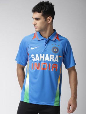 Nike Men Blue Team India Cricket Jersey