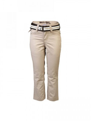 Gini and Jony Kids Solid Beige Trousers