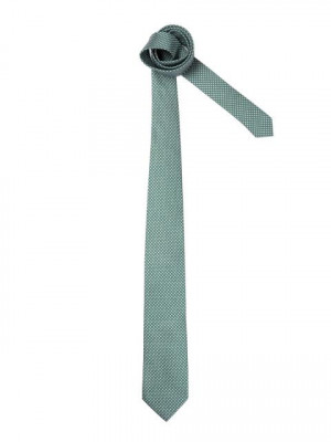 United Colors of Benetton Men Check Green Tie