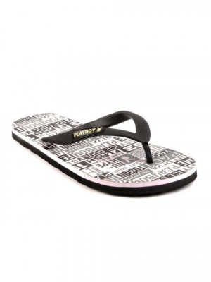 Playboy Men Casual Black Slippers
