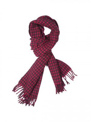 Reid & Taylor Men Check Red Muffler