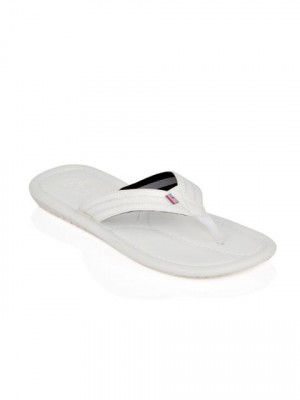 U.S. Polo Assn. Men White Flip Flops