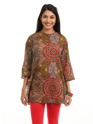 Shree Women Multi Coloured Kurti