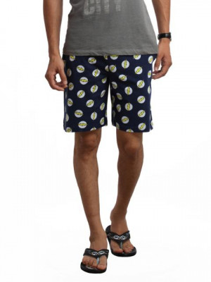 DC Comics Men Navy Blue Printed Shorts