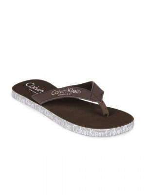 Calvin Klein Men Brown Flip Flops