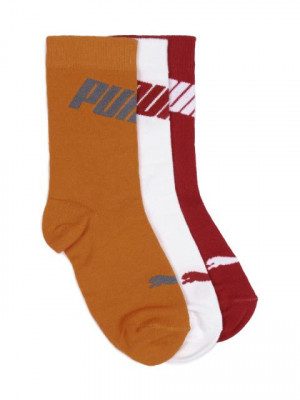 Puma Kids Unisex Foundation Pack of 3 Crew Socks