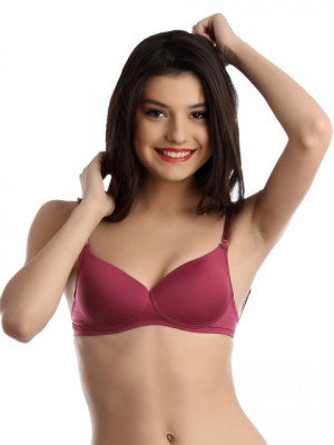 Enamor Wine Coloured Smooth Bra
