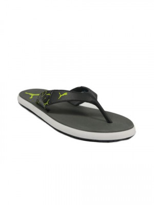 Puma Men's Winglet II Grey Yellow White Flip Flop
